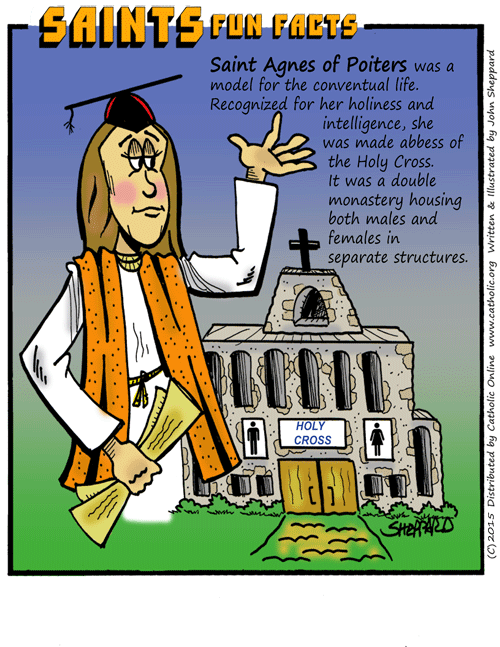 St. Agnes of Poitiers Saints Fun Facts for St. Agnes of Poitiers