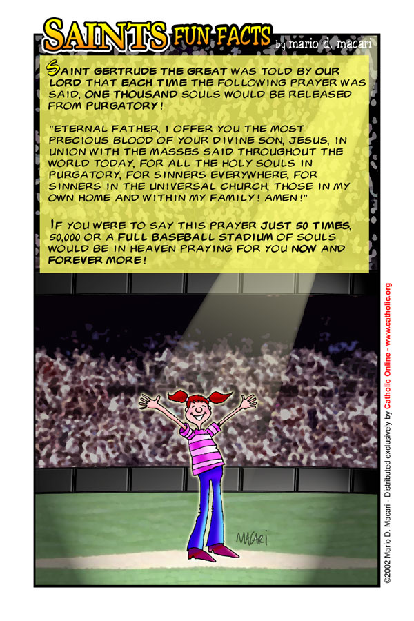 Saints Fun Facts for St. Gertrude the Great